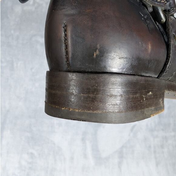 Frye Dark Brown Leather Ankle Boots - Picture 12 of 15